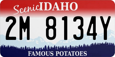 ID license plate 2M8134Y