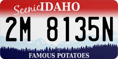ID license plate 2M8135N