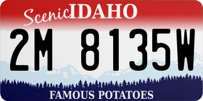 ID license plate 2M8135W
