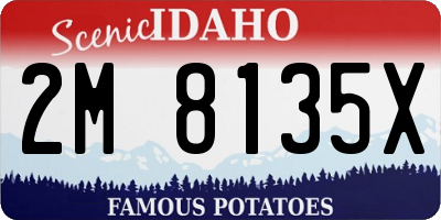 ID license plate 2M8135X