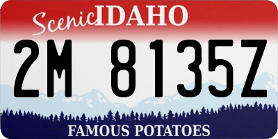 ID license plate 2M8135Z