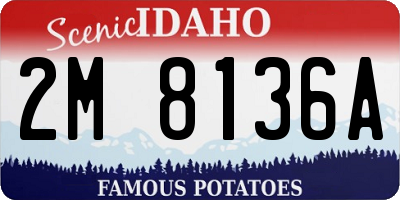 ID license plate 2M8136A