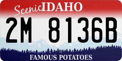 ID license plate 2M8136B