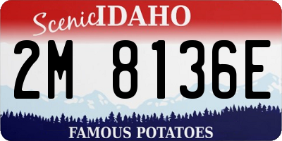 ID license plate 2M8136E