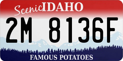 ID license plate 2M8136F