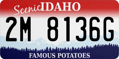 ID license plate 2M8136G