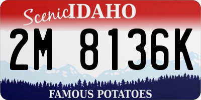 ID license plate 2M8136K