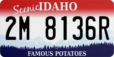 ID license plate 2M8136R