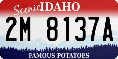 ID license plate 2M8137A