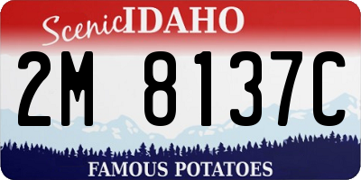 ID license plate 2M8137C
