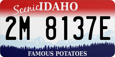 ID license plate 2M8137E