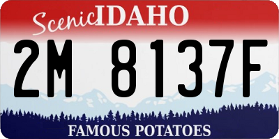ID license plate 2M8137F