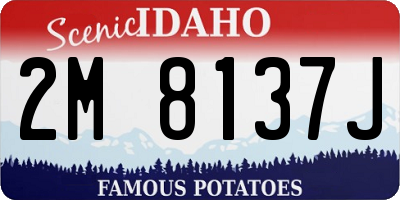 ID license plate 2M8137J