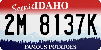 ID license plate 2M8137K