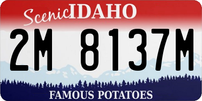 ID license plate 2M8137M