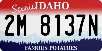 ID license plate 2M8137N