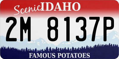 ID license plate 2M8137P