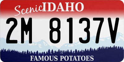 ID license plate 2M8137V