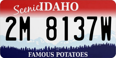 ID license plate 2M8137W