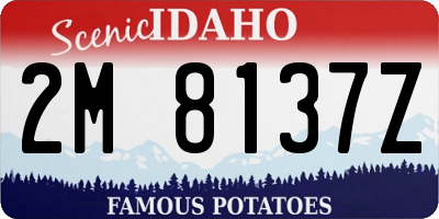ID license plate 2M8137Z