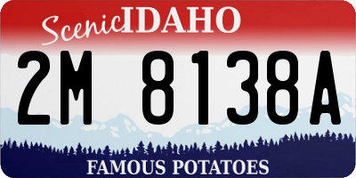 ID license plate 2M8138A