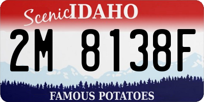 ID license plate 2M8138F