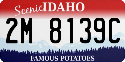 ID license plate 2M8139C