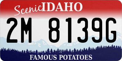 ID license plate 2M8139G