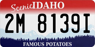 ID license plate 2M8139I
