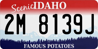 ID license plate 2M8139J