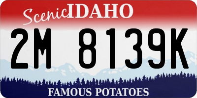 ID license plate 2M8139K