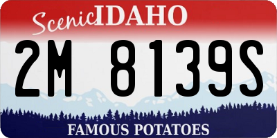 ID license plate 2M8139S