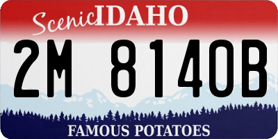ID license plate 2M8140B