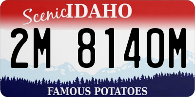 ID license plate 2M8140M