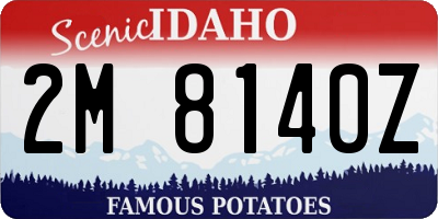 ID license plate 2M8140Z