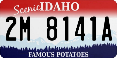 ID license plate 2M8141A