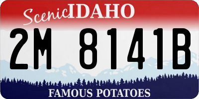 ID license plate 2M8141B