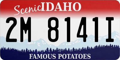 ID license plate 2M8141I