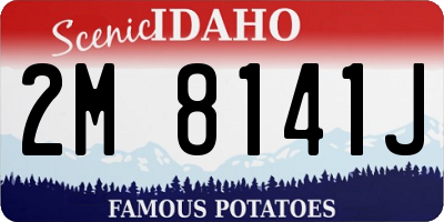 ID license plate 2M8141J