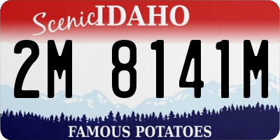 ID license plate 2M8141M