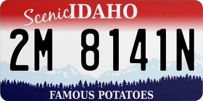 ID license plate 2M8141N