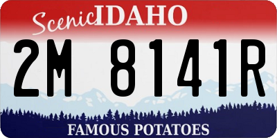 ID license plate 2M8141R