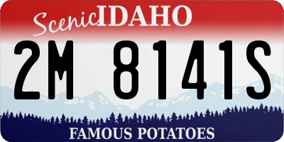 ID license plate 2M8141S