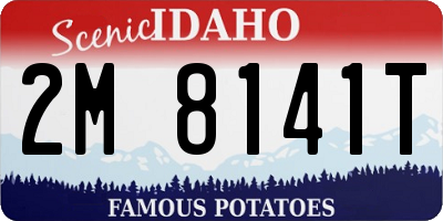 ID license plate 2M8141T