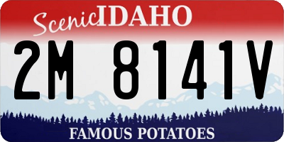 ID license plate 2M8141V