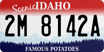 ID license plate 2M8142A
