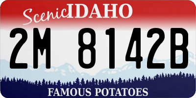 ID license plate 2M8142B