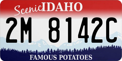 ID license plate 2M8142C