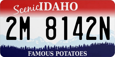 ID license plate 2M8142N
