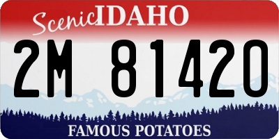 ID license plate 2M8142O